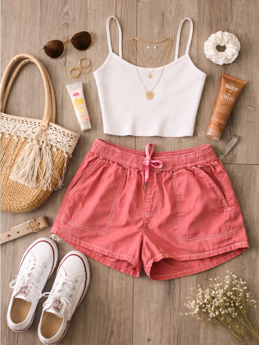 Dickies Women's Contrast Stitch Pull On Shorts.